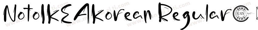 NotoIKEAKorean Regular字体转换